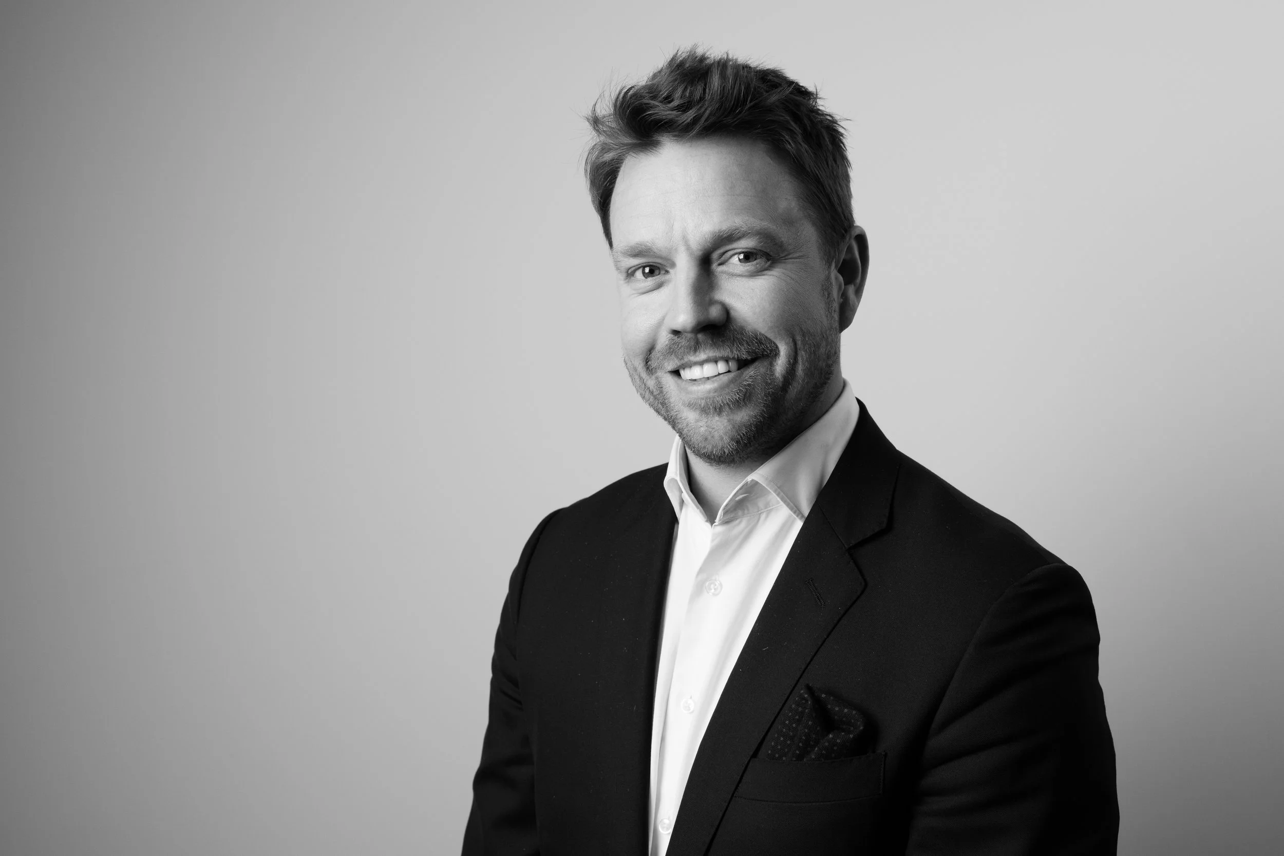 A recent portrait from a corporate headshot shoot. 