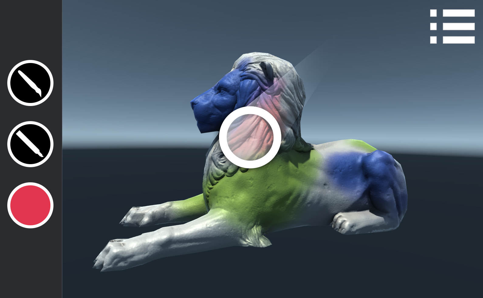 Kanvas Object Painting AR Scene