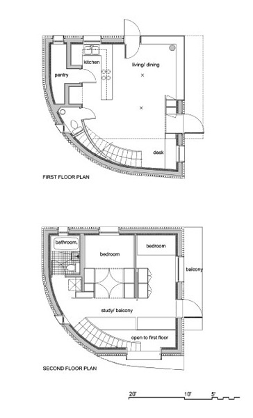 curved building plan