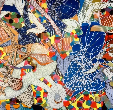 Stella, Frank (1936 - ) Hooloomooloo 4, 1994. Acrylic on canvas. Collection of the Artist. Photo: Steven Sloman. © 2015 Frank Stella / Artists Rights Society (ARS), New York. Photo © Art Resource, NY.