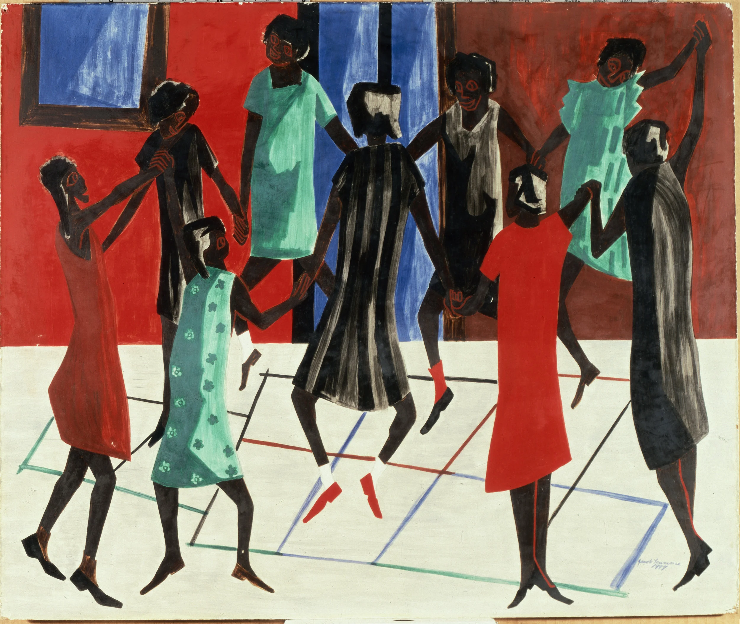 Jacob Lawrence, Children at Play, 1947 © 2018 The Jacob and Gwendolyn Knight Lawrence Foundation, Seattle / Artists Rights Society (ARS), New York