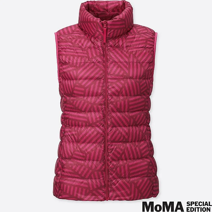 Flaunt your artful style and stay cozy with a puffer vest