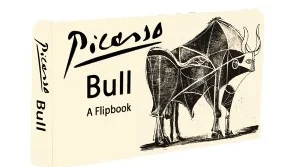 Featuring work by Pablo Picasso . Picasso Bull : A Flipbook by Fliptomania . This flipbook shows an amazing sequence of Picasso bull lithographs. Live action video, click here
