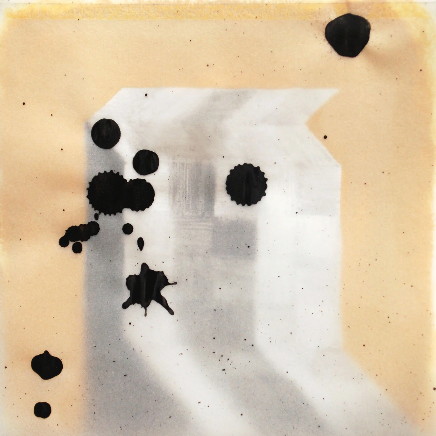 Neighborly Construction, 5" X 5", india ink on vellum/graphite/latex paint, 2014
