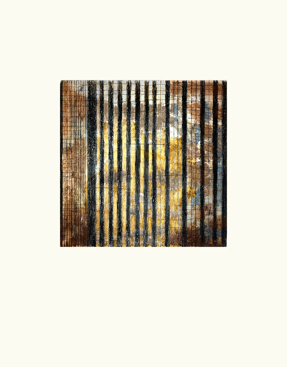 Autobiographical Input I, 14" X 11", re-constituted van dyke print/graphite/acrylic varnish/archival pigment, 2014