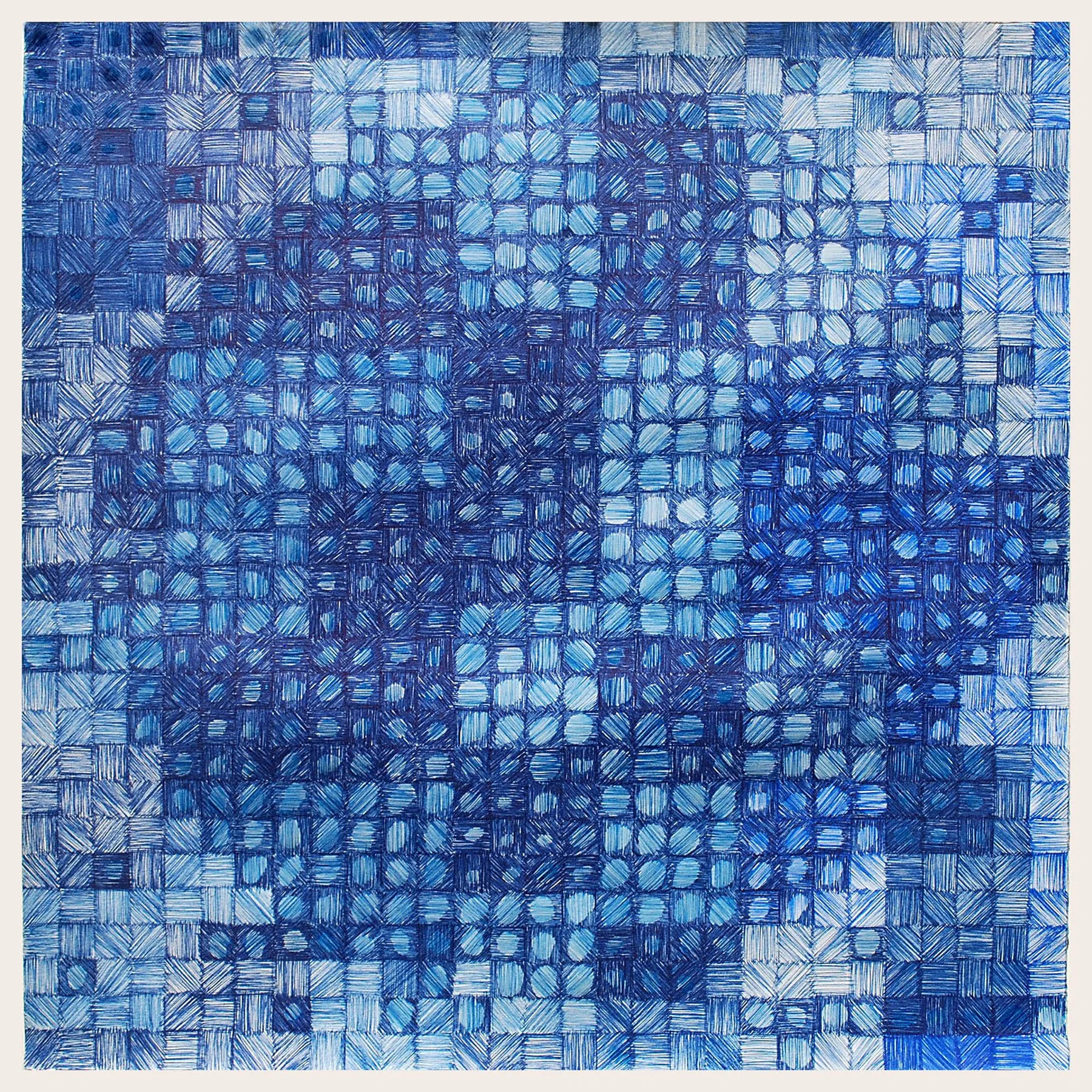 At the Very Least, 21 3/4" X 21 3/4", ink/acrylic varnish/tea-toning, 2017