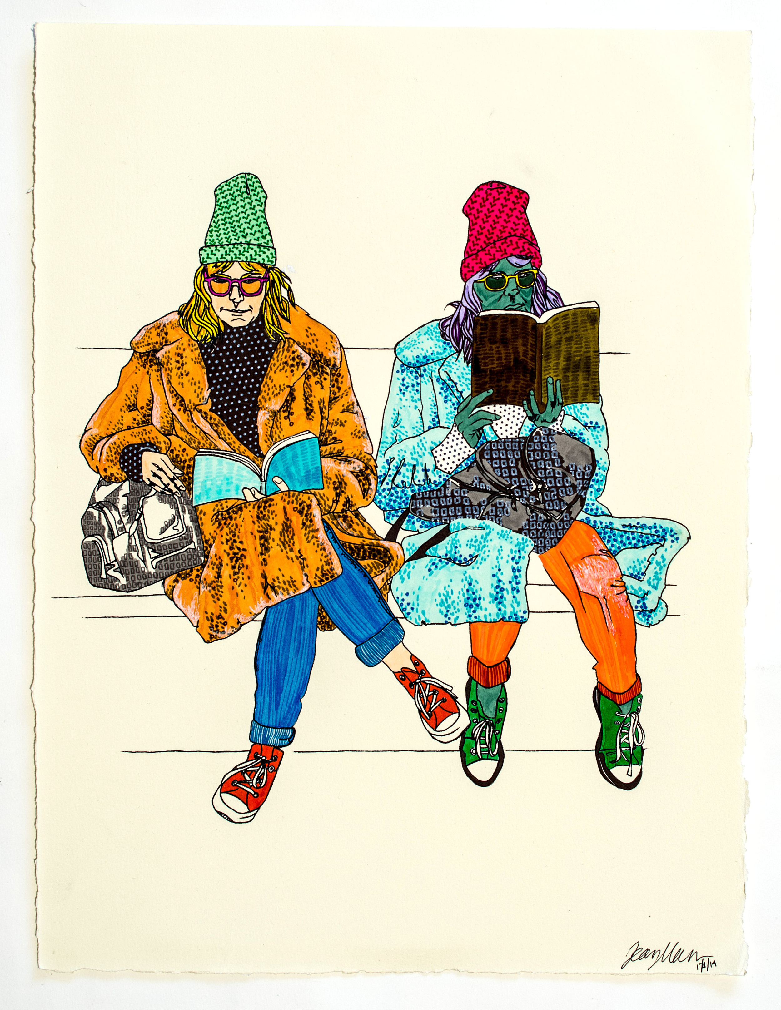 Screenprint; Ink on paper 2014 11.5 x 15 in