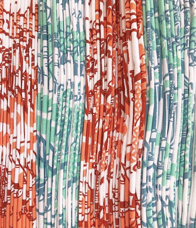 Stacking up orders on this beautiful day... I always love how this side view looks! Kind of like a Rorschach test... 🌀 #teatowels #sf #sanfrancisco #print #design #screenprinting #textiledesign