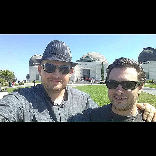 I'm gay, or at least that's what someone thought when I was taking this picture with my videography and mini me Jason. While doing a selfie with him here at the Griffith Observatory a couple walked up to me and asked if I wanted him to take a pictur