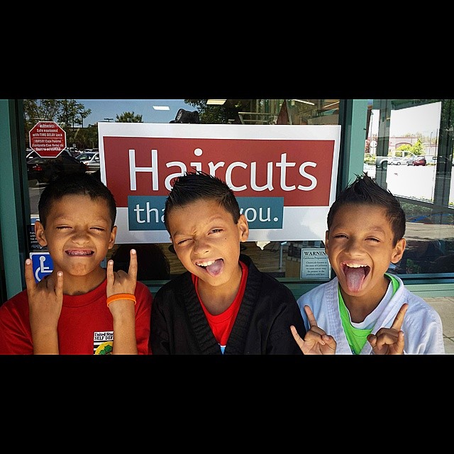 Choose your own hair cut day is today! Well at least it is for my boys. It's summer time so they get to choose what's on top, as long as the sides are short (Per Dad). From left to right the length of the fauxhawk grows...:) love my boys! #greatcli