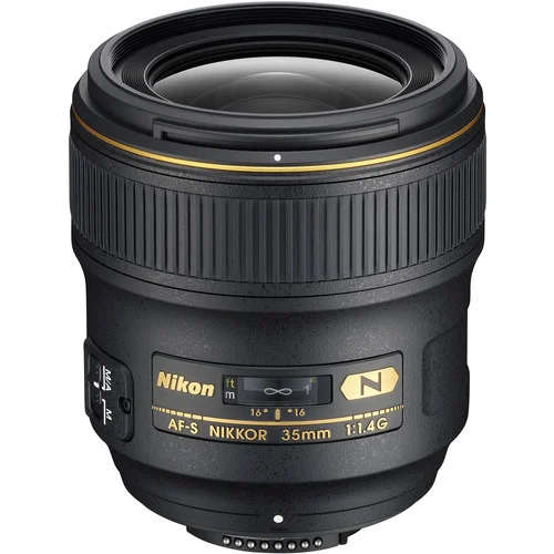 *Nikon AF-S NIKKOR 35mm f/1.4G Lens- This is a good mid range lens.
