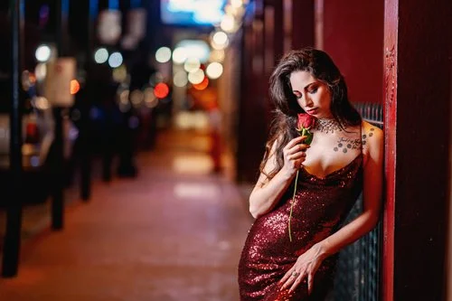 A Rose in the French Quarter 🌹 | First Night Shooting with Godox LED