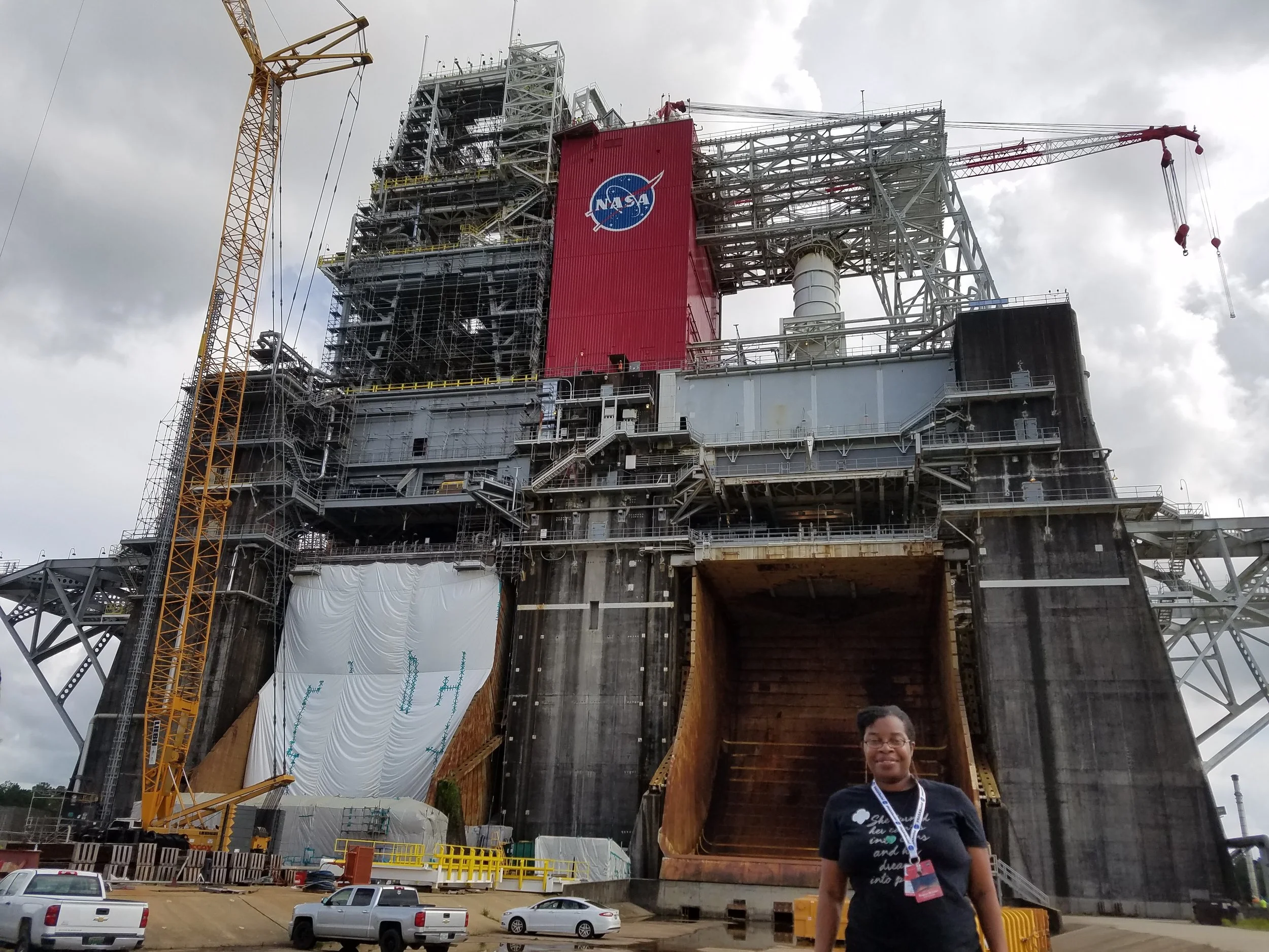 Kia at Stennis Space Center as a NASA Social Media Influencer for the Mars Mission.