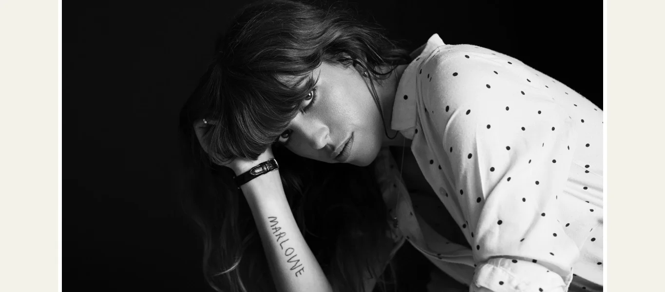  Talent: Lou Doillon  Photographer: Ben Morris  Stylist: Natalie Joos  Hair: Adrian Clark  Makeup: Kristin Hilton  Shot on location in Tribeca, New York City 