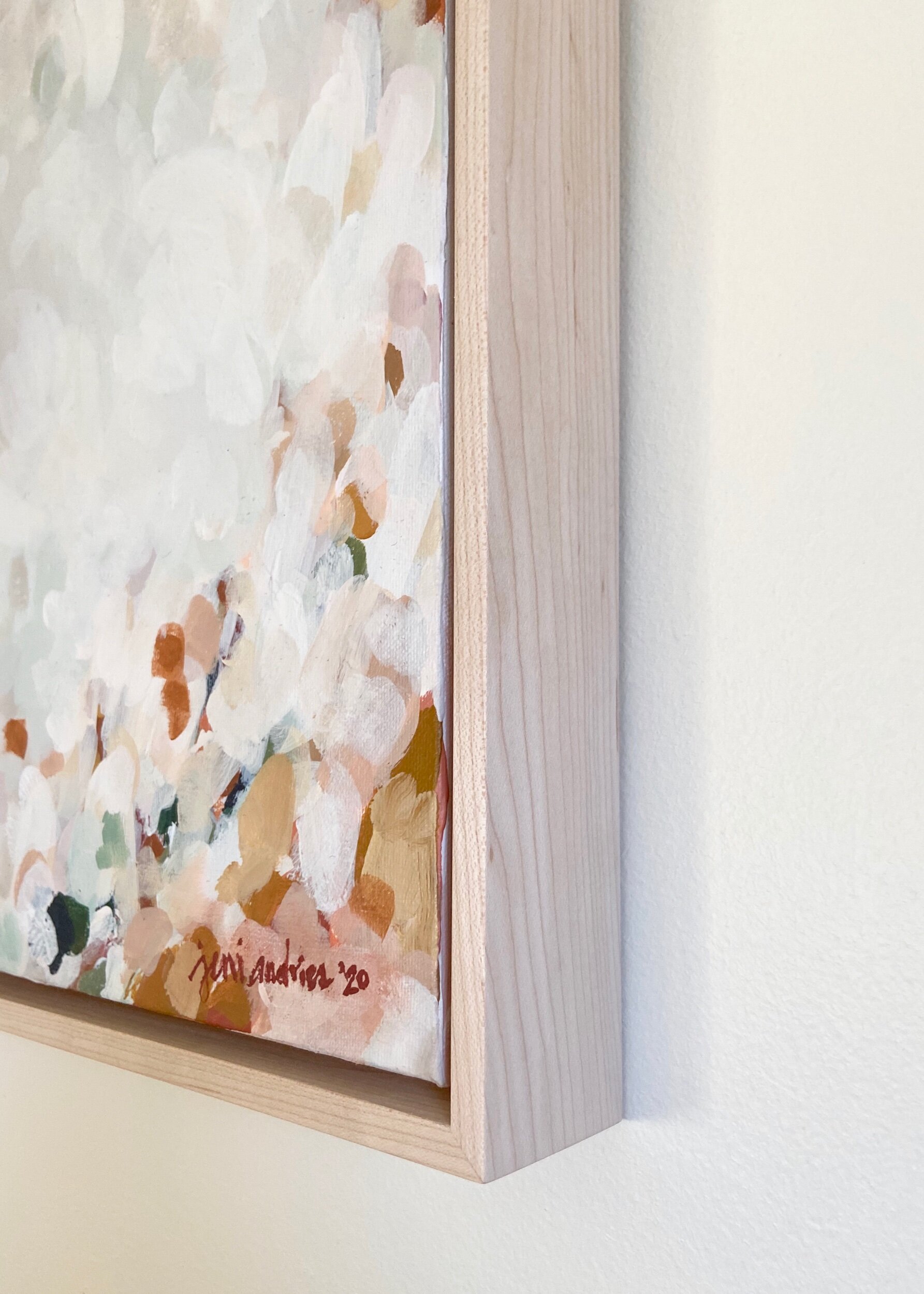 custom floater frame handmade