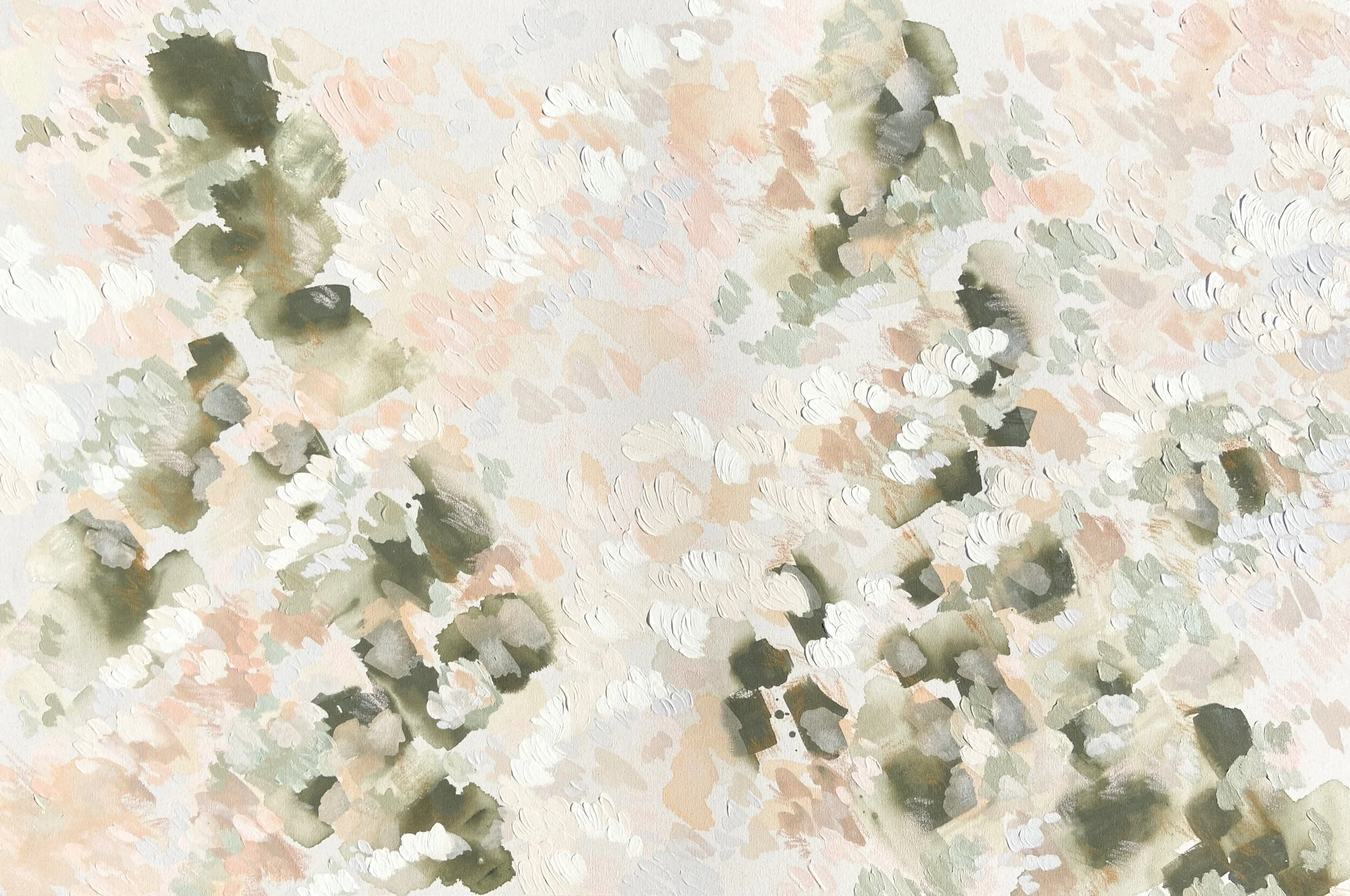  PRINTEMPS     Acrylic and pastel on canvas     40 x 60 inches 