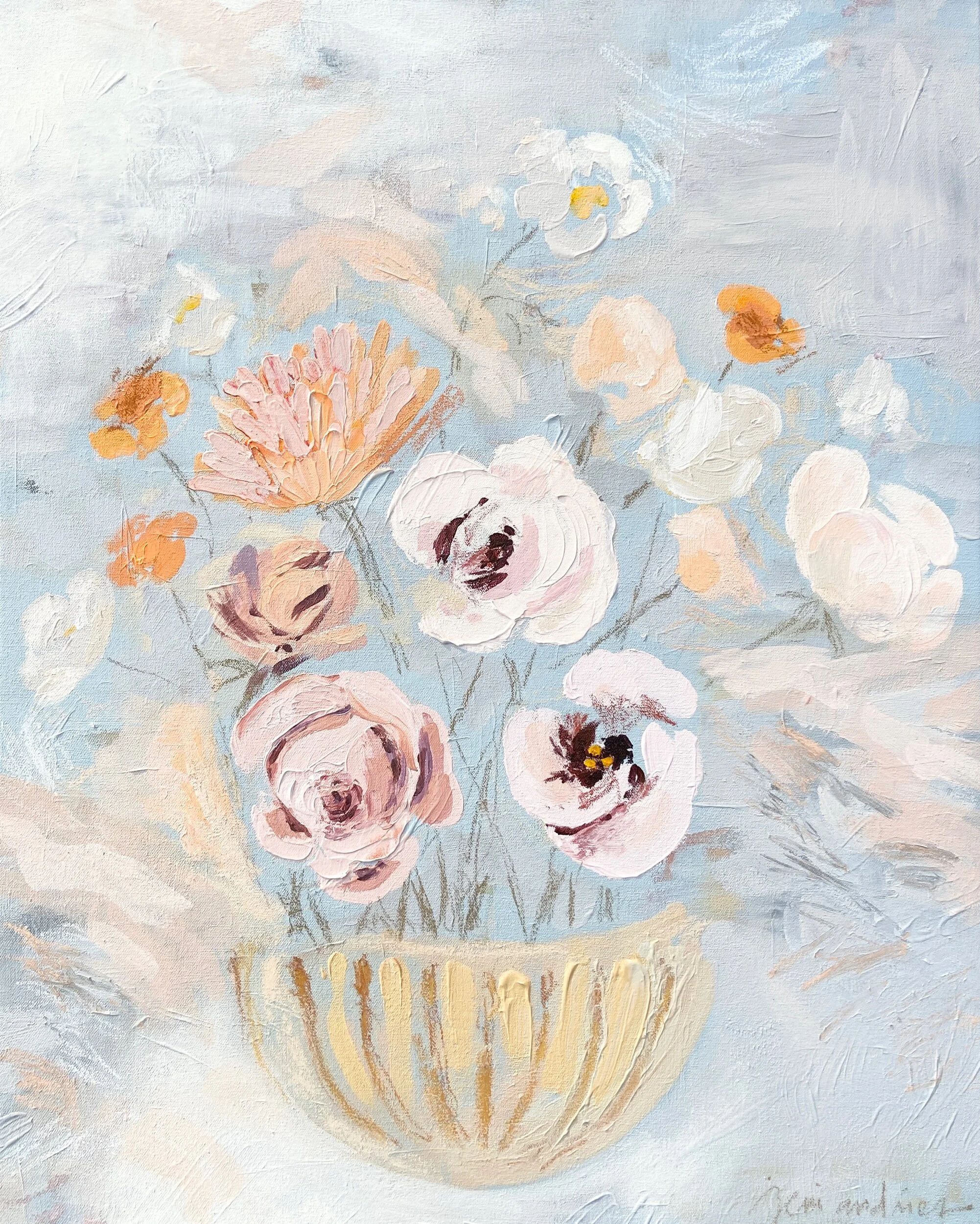  MARIGOLD acrylic on canvas 30 × 24 inches 