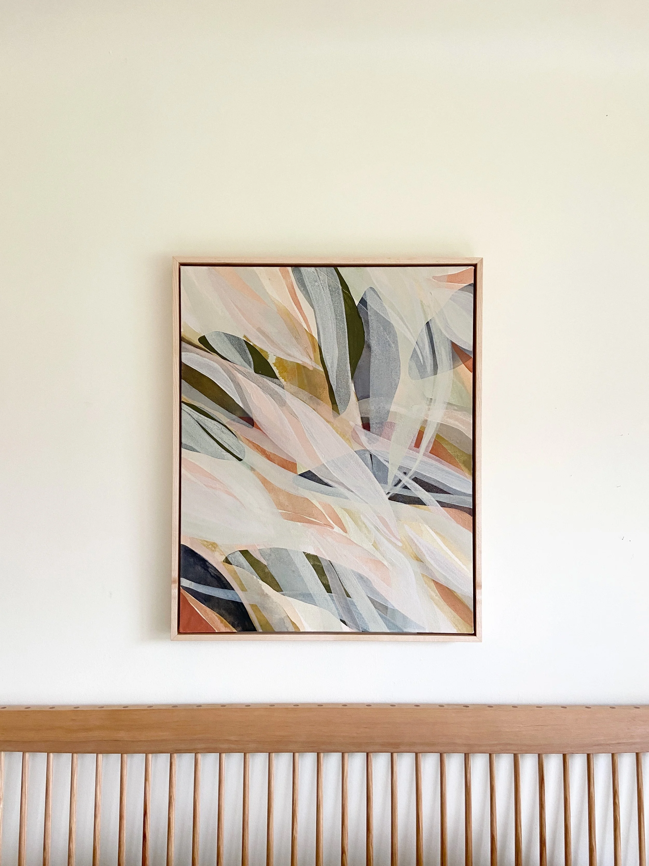  SWAN DIVE     Acrylic on canvas     24 x 30 inches 