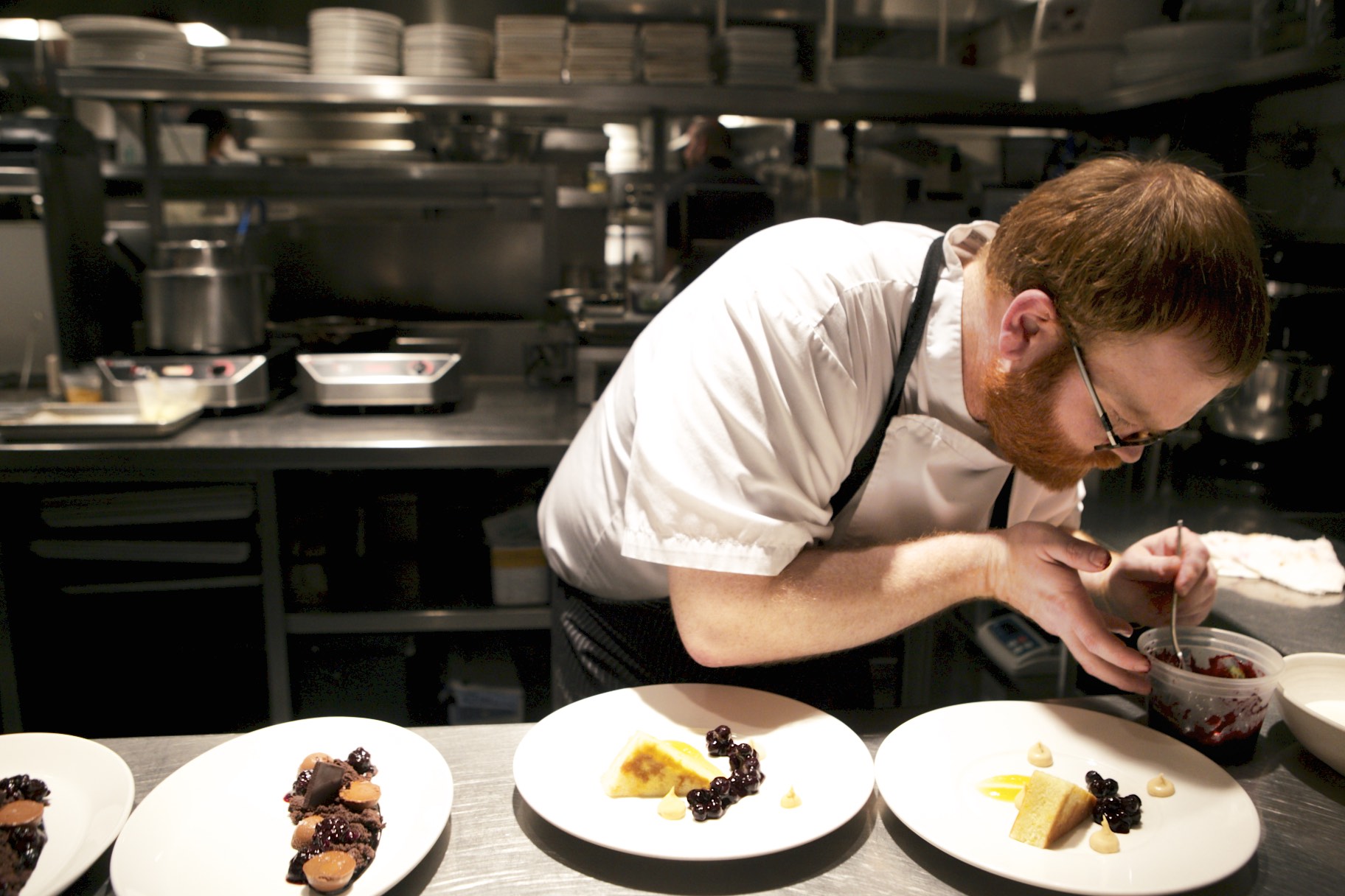 Above: Chef Brian at work.