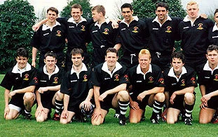 Exeter University 7s in 1998 which was only the second outing for The Godfathers