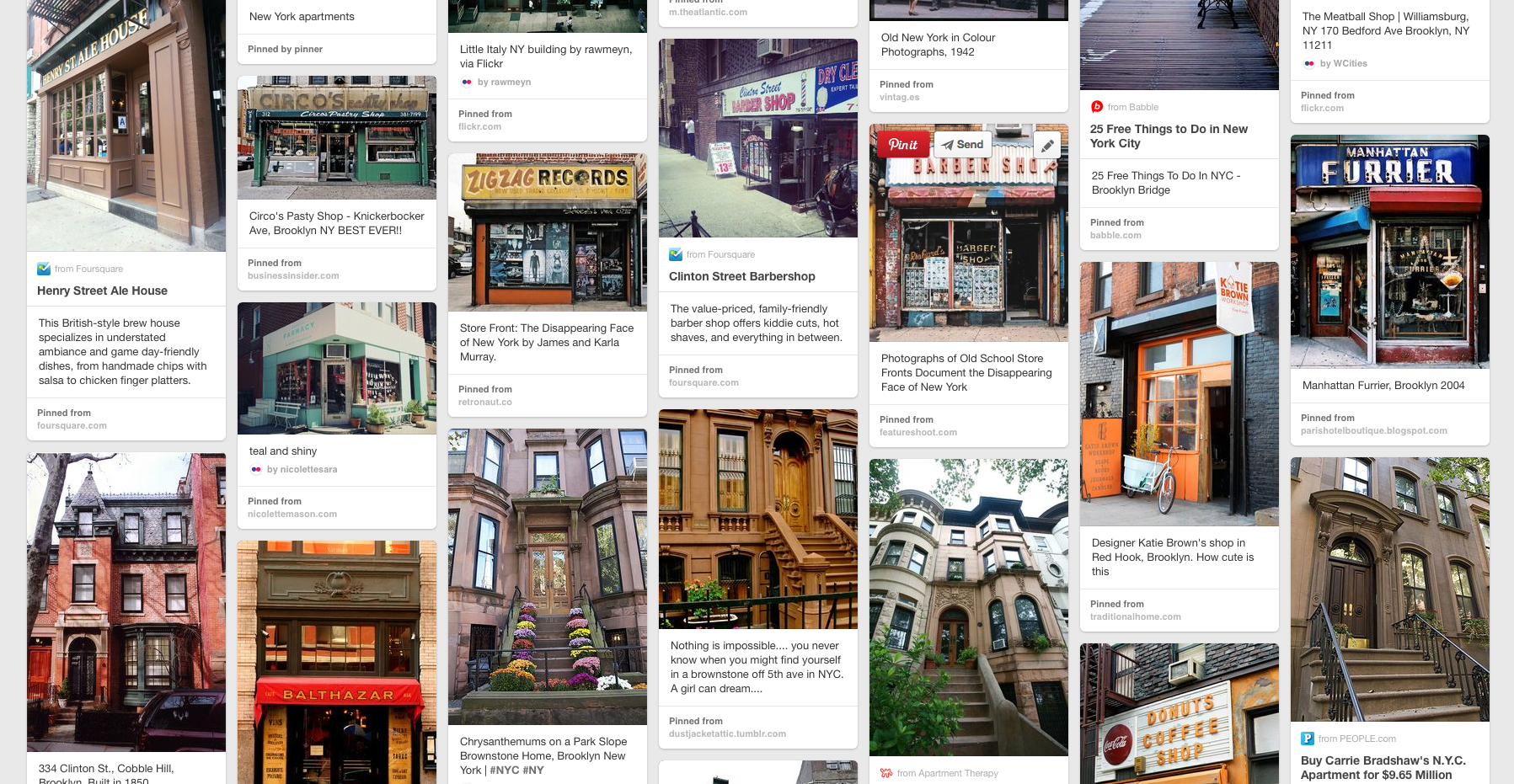 Brooklyn References on my Pinterest 