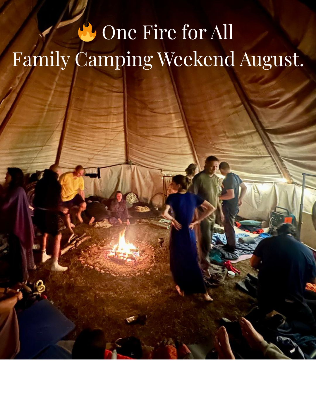 Family Camping Weekend. "ONE FIRE FOR All" 2026.