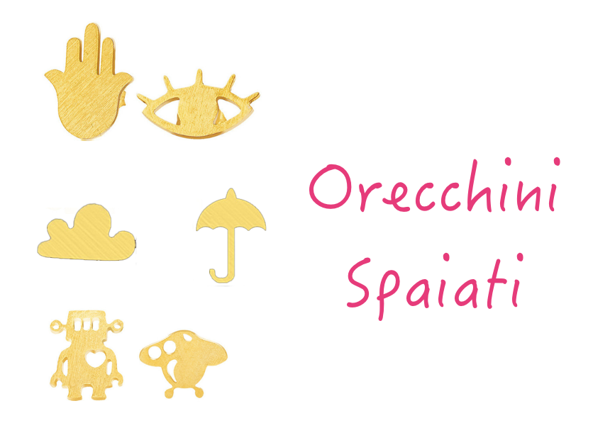 Orecchini spaiati 13 E (paio)