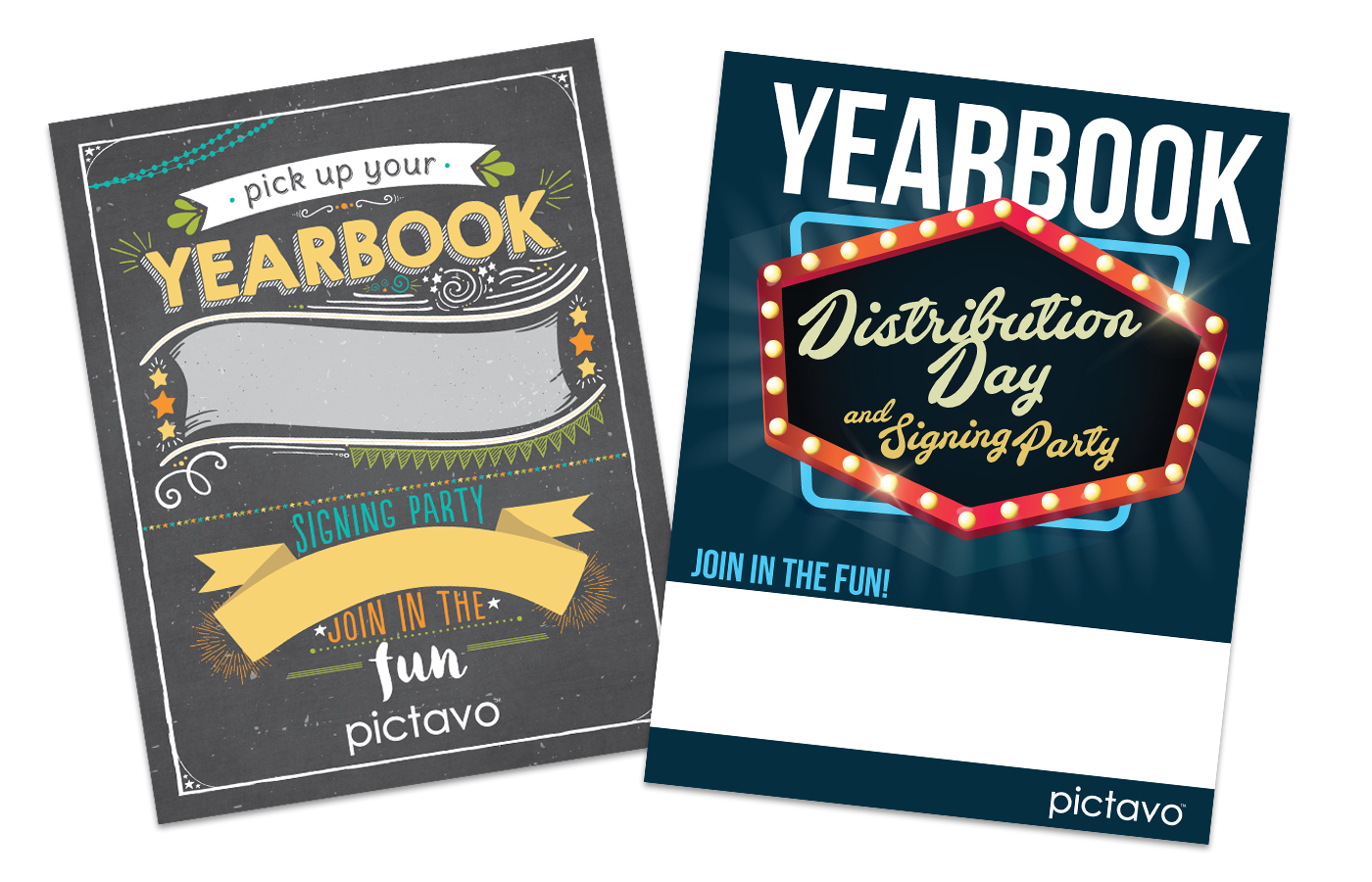 Use posters to announce your distribution day to the student body!
