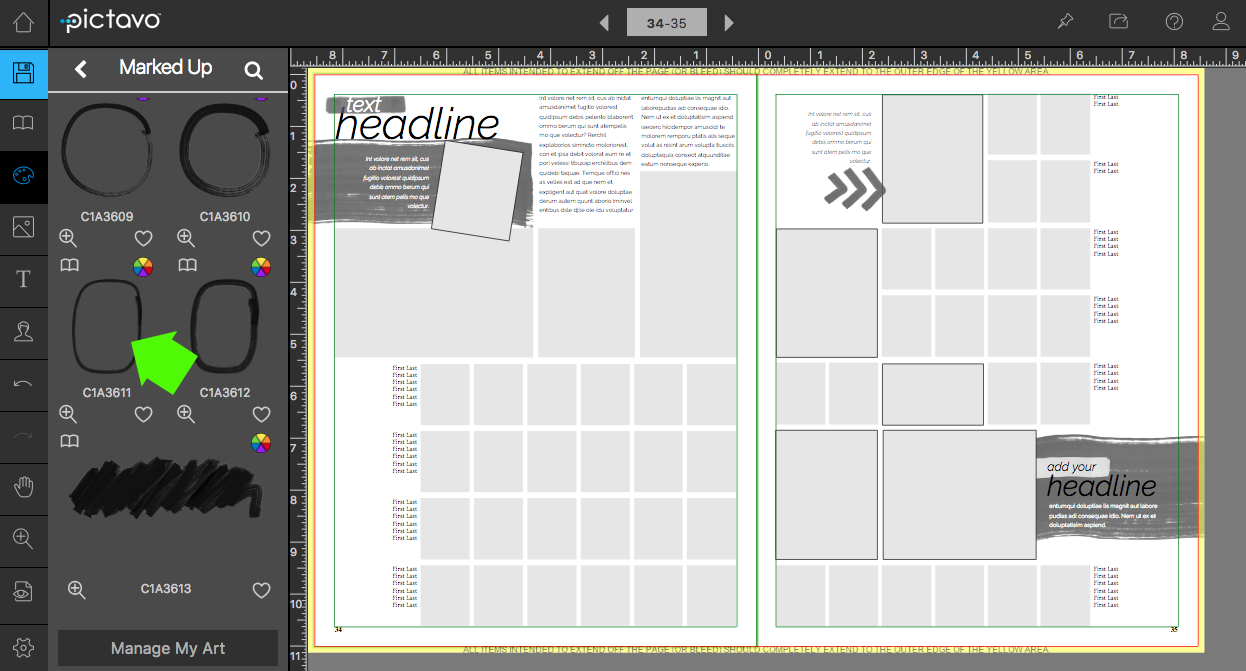 And template C1T3871 keeps even portrait pages exciting when we add candids and accent C1A3611 into the mix!