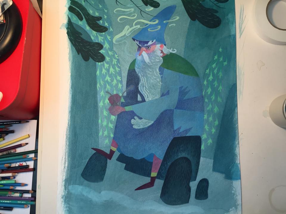 7. Second Acryla Gouache Wash