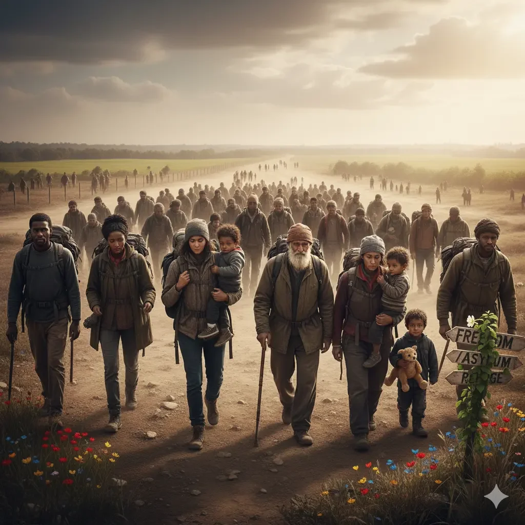 Asylum seekers and refugees seeking protection and human rights