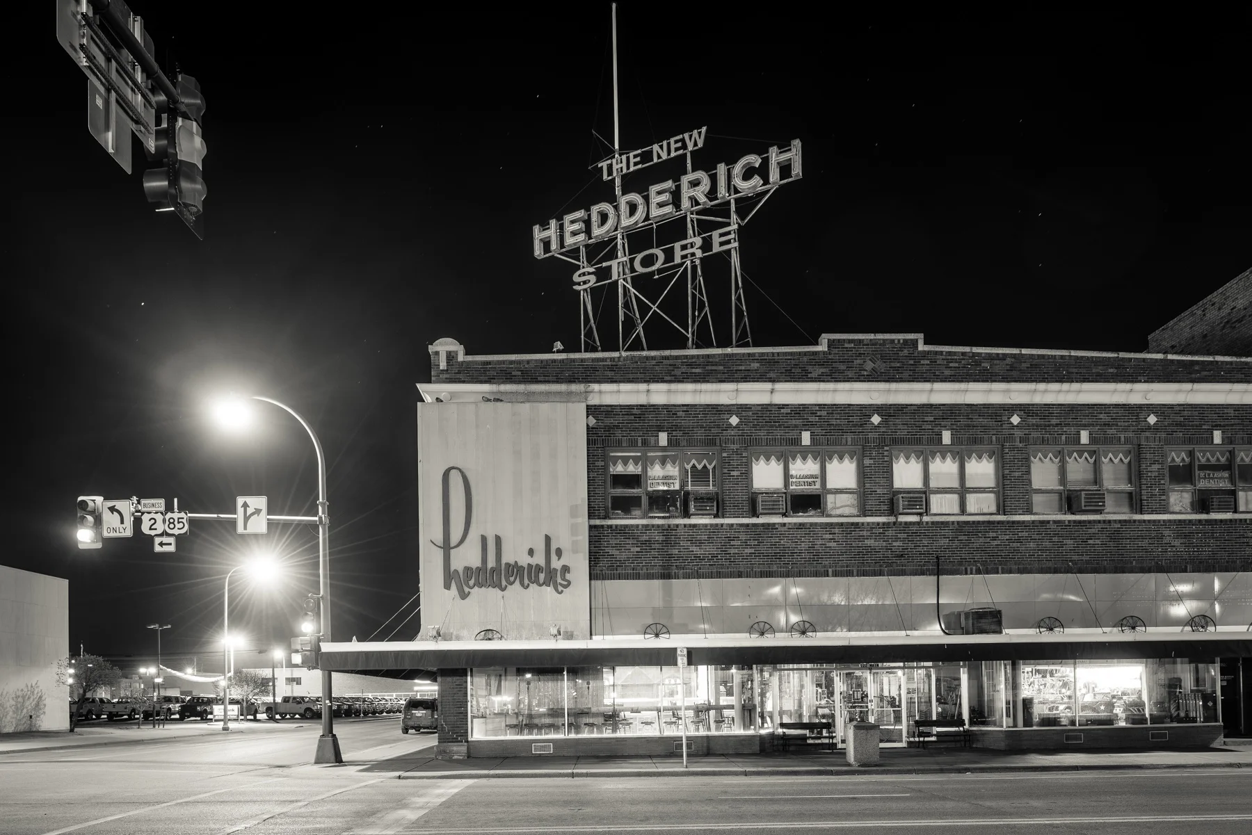 The first oil boom in Williston, North Dakota took place in the 50's. Much of the architecture of the small downtown reflects the population and economic growth that took place in this era. The boom soon fizzled however leaving the downtown to slowly slide into disuse.