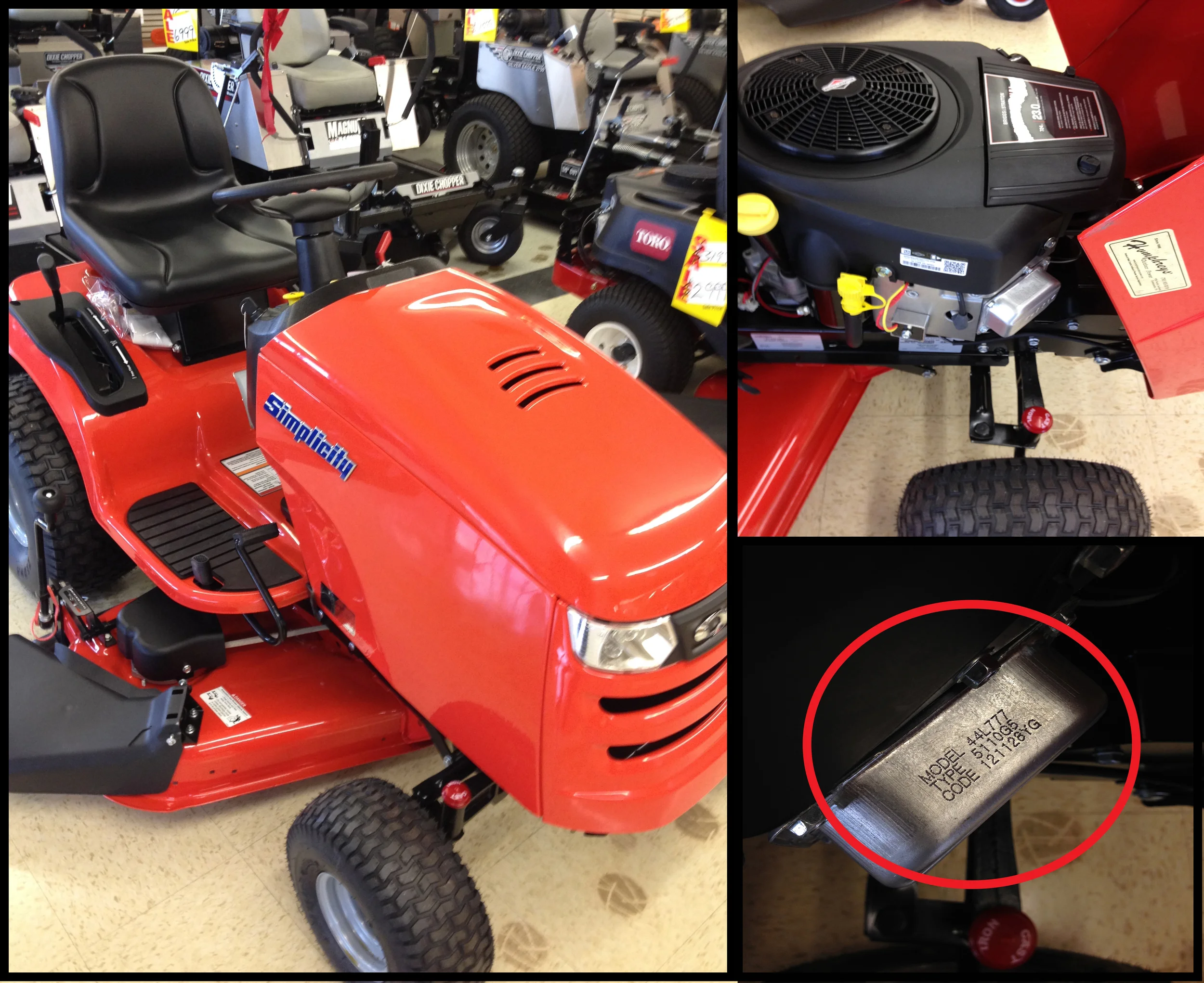 Briggs and Stratton Engine Number Location
