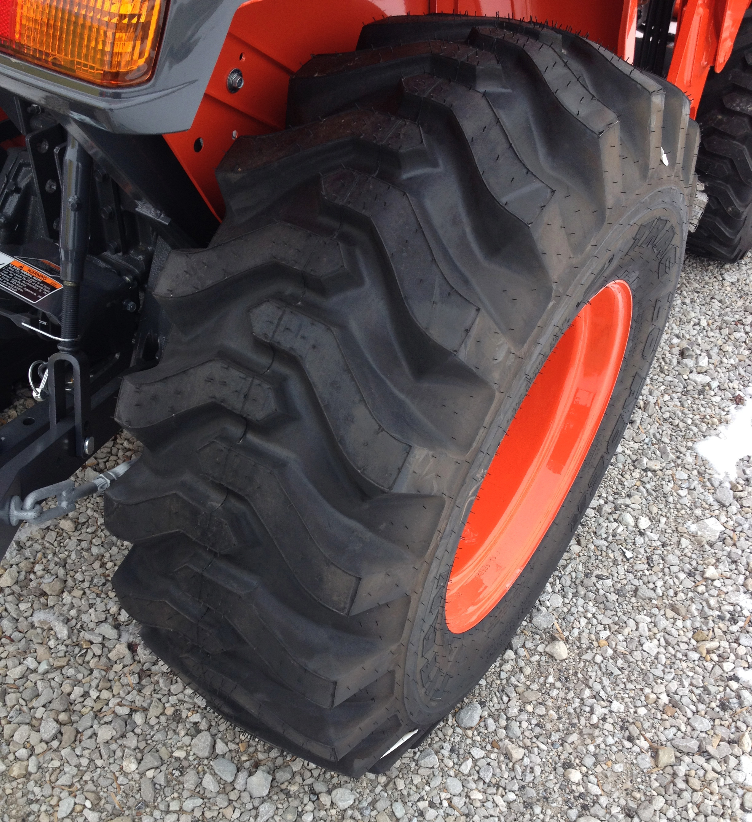 Kubota Tractor Tire Size Chart