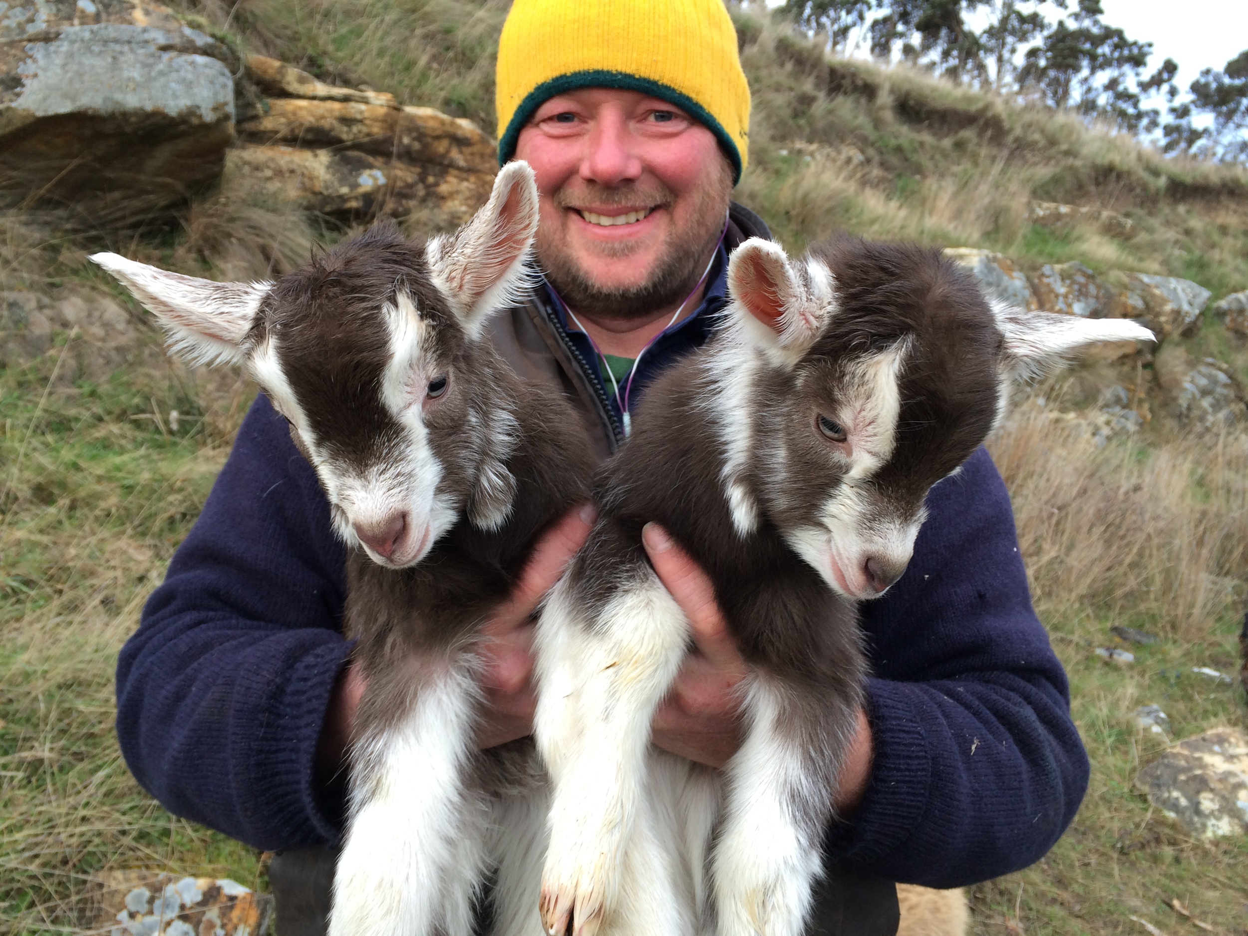 Iain and newborn twins