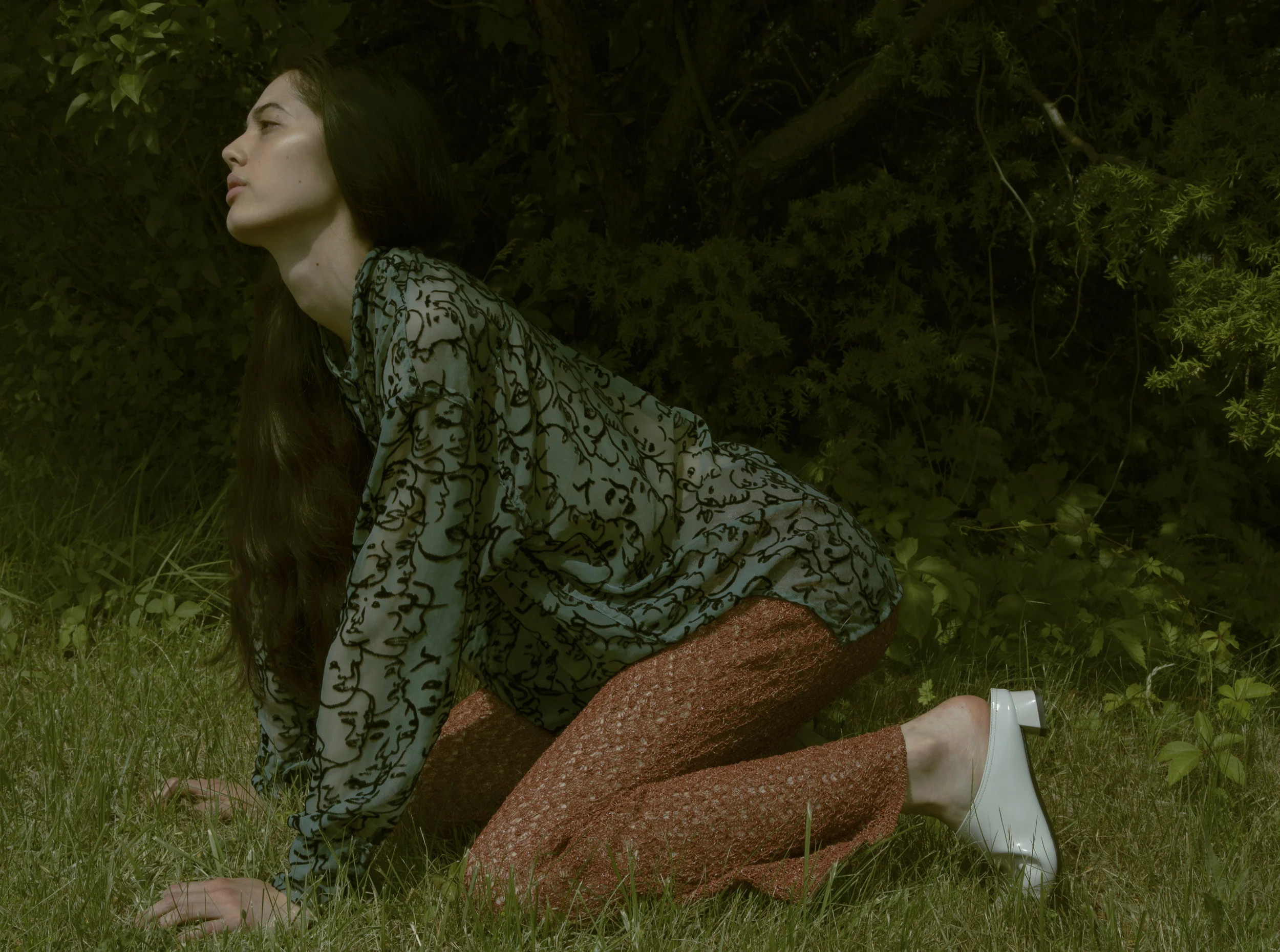 eckhaus latta shirt, pants from tV archive , AGL shoes