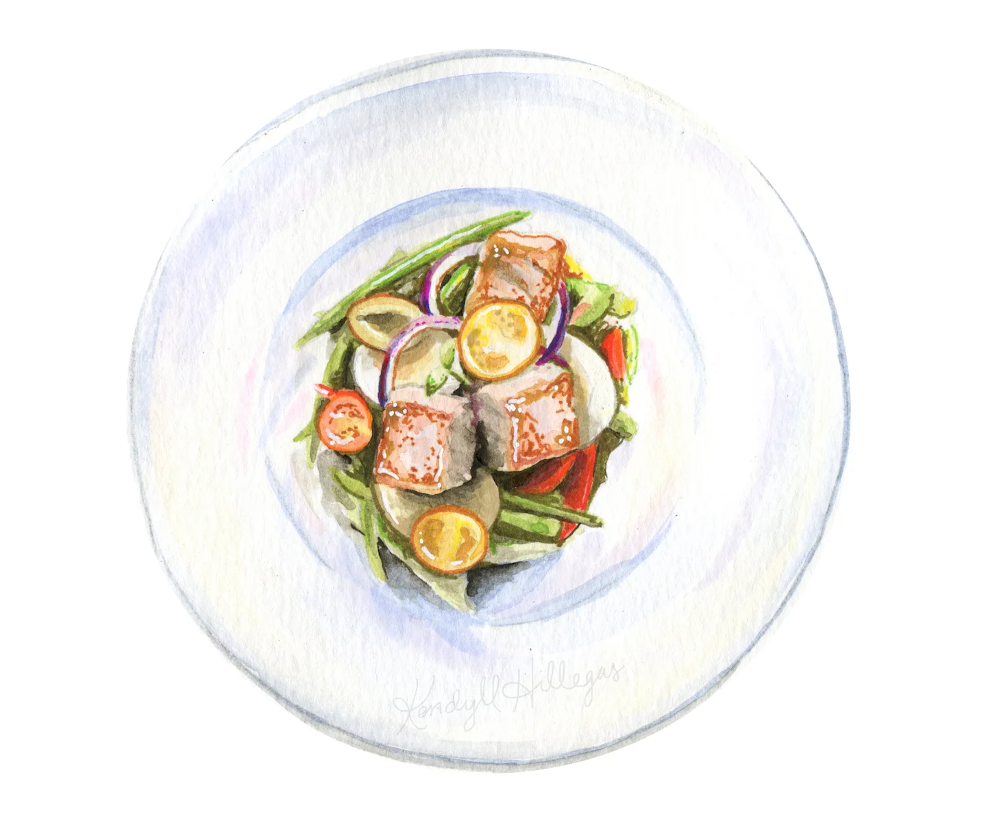 Salade Niçoise Illustration