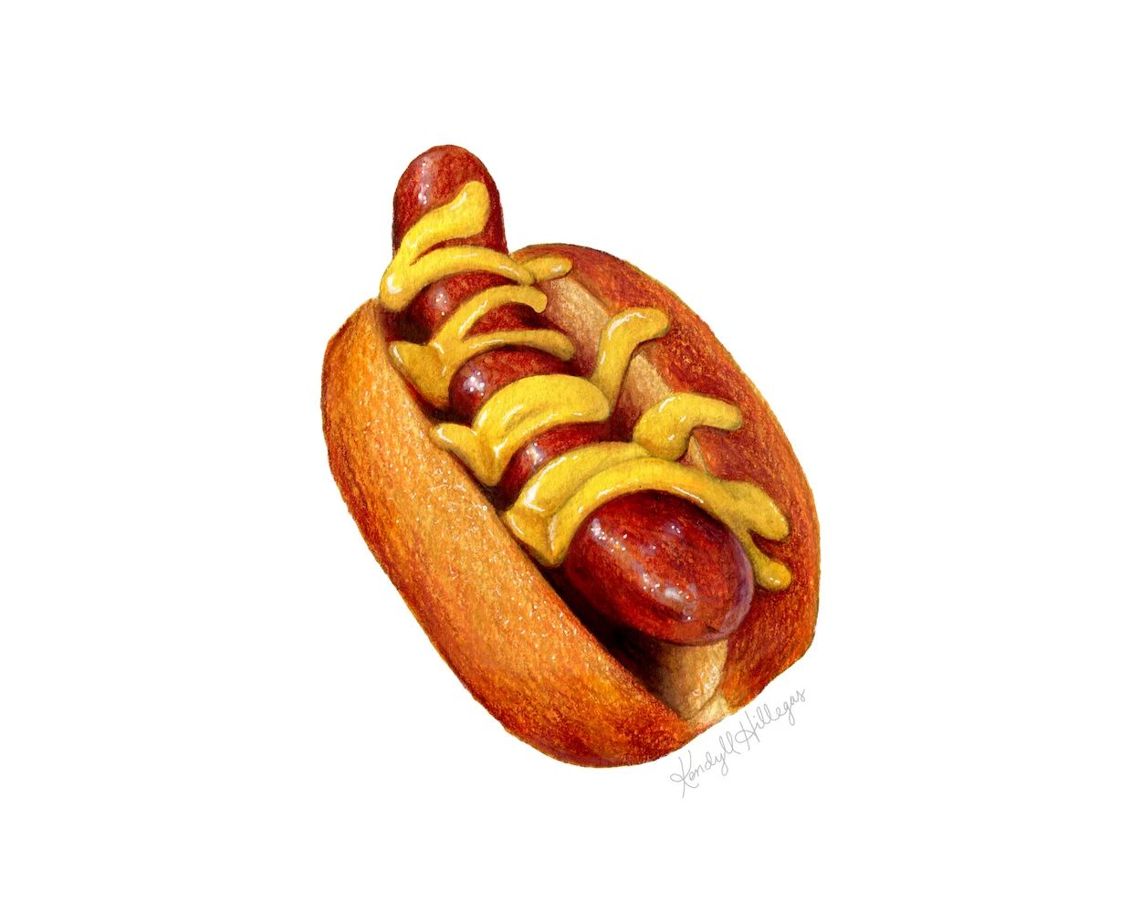 Hot Dog with Mustard