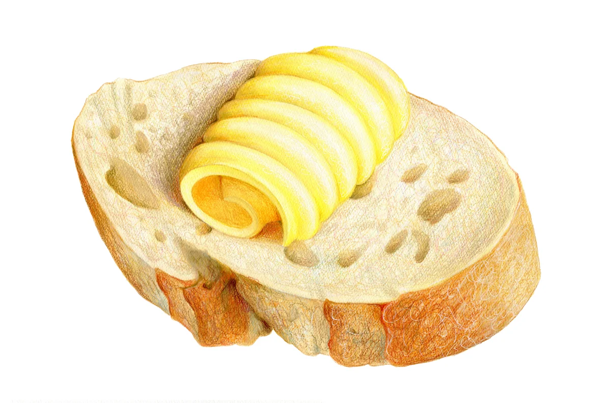 Butter Curl on Bread