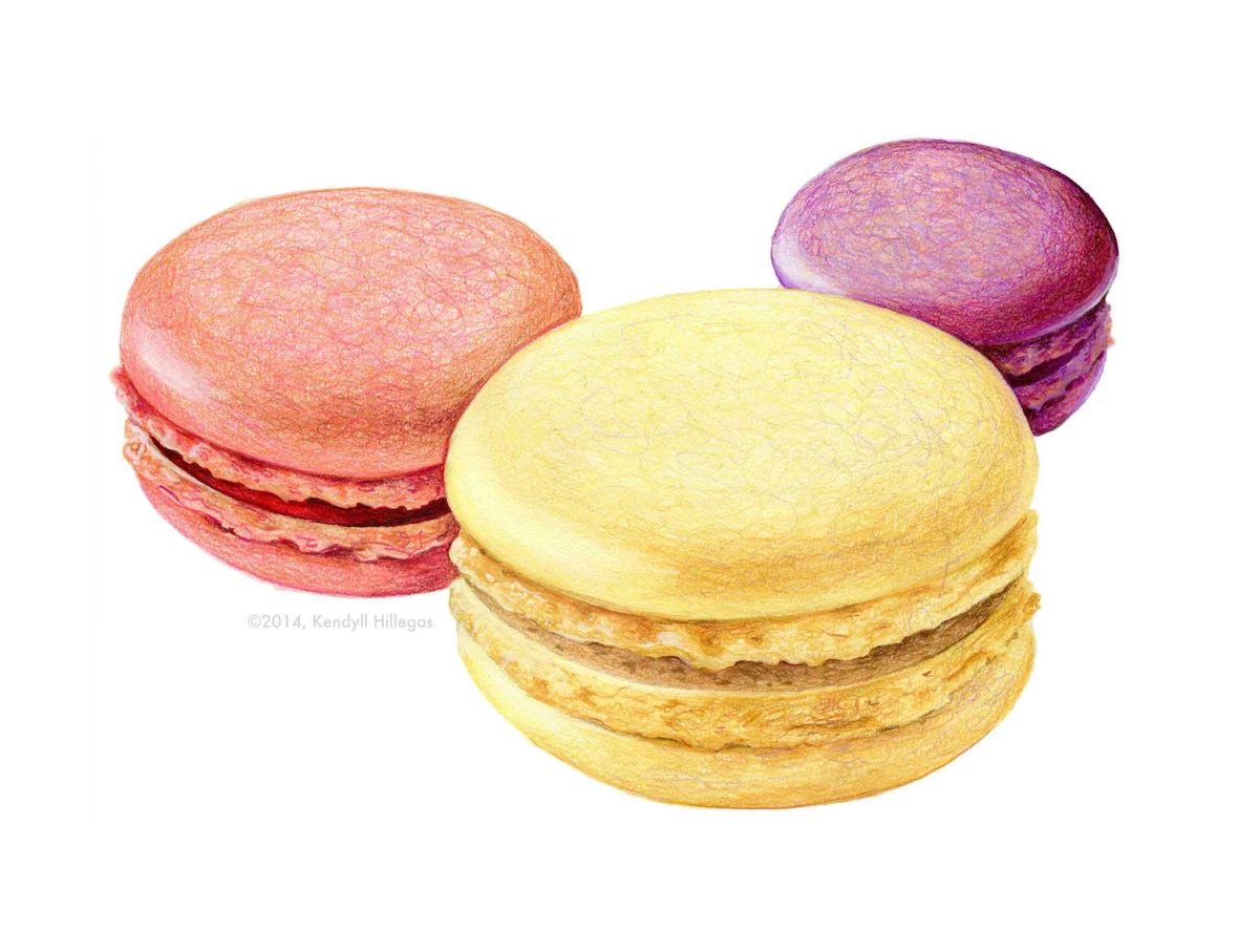 Macaron Trio Illustration