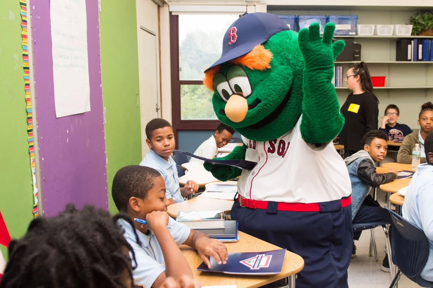 RED SOX LAUNCH WALLY'S MATH ACADEMY