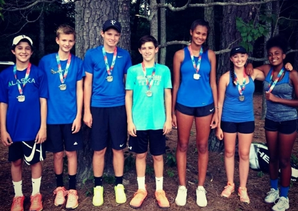 Congratulations to Raintree 14Adv for finishing second at the USTA Junior Team Tennis Sectional Tournament at Burkwood. Way to represent!!
