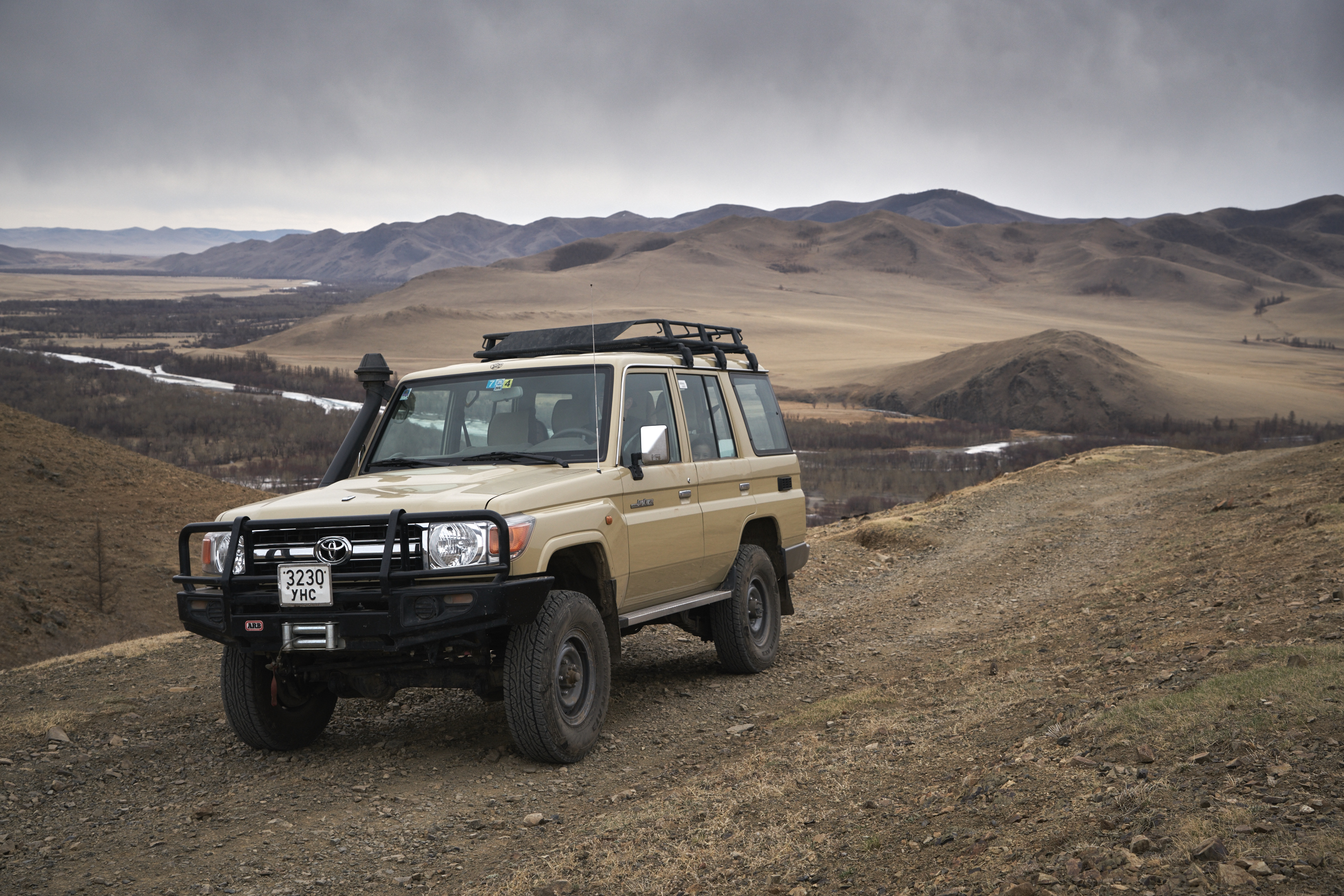 TOYOTA LAND CRUISER 76 SERIES, MECHANIC, DIESEL, TOUGH OFF ROAD CAPABILITY. ALL OUR CARS ARE EQUIPPED WITH "ARB" BUMPER AND WINCHES. WE'LL PROVIDE TWO EXTRA TIRES. ROOF TENTS ARE OPTIONAL AND IT CAN BE INSTALLED IN EVERY VEHICLE. AND WE HAVE "LUGGAGE STORAGE SERVICE" WITH FREE OF CHARGE.