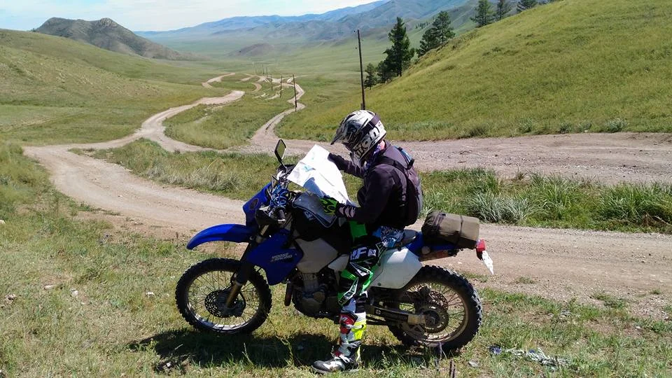 Typical dirt track in Mongolia