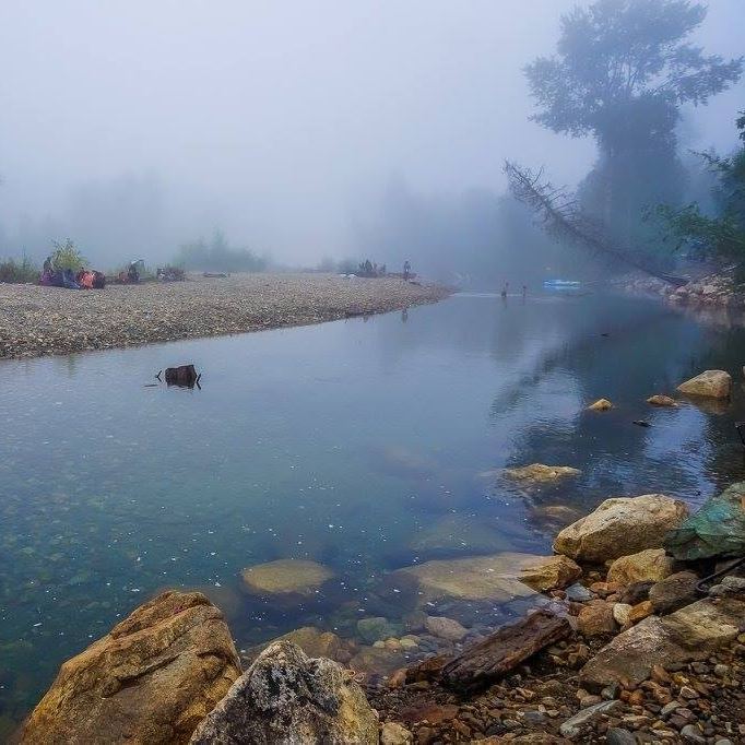Fog Descends upon the beach. Photo by Treesa Aki