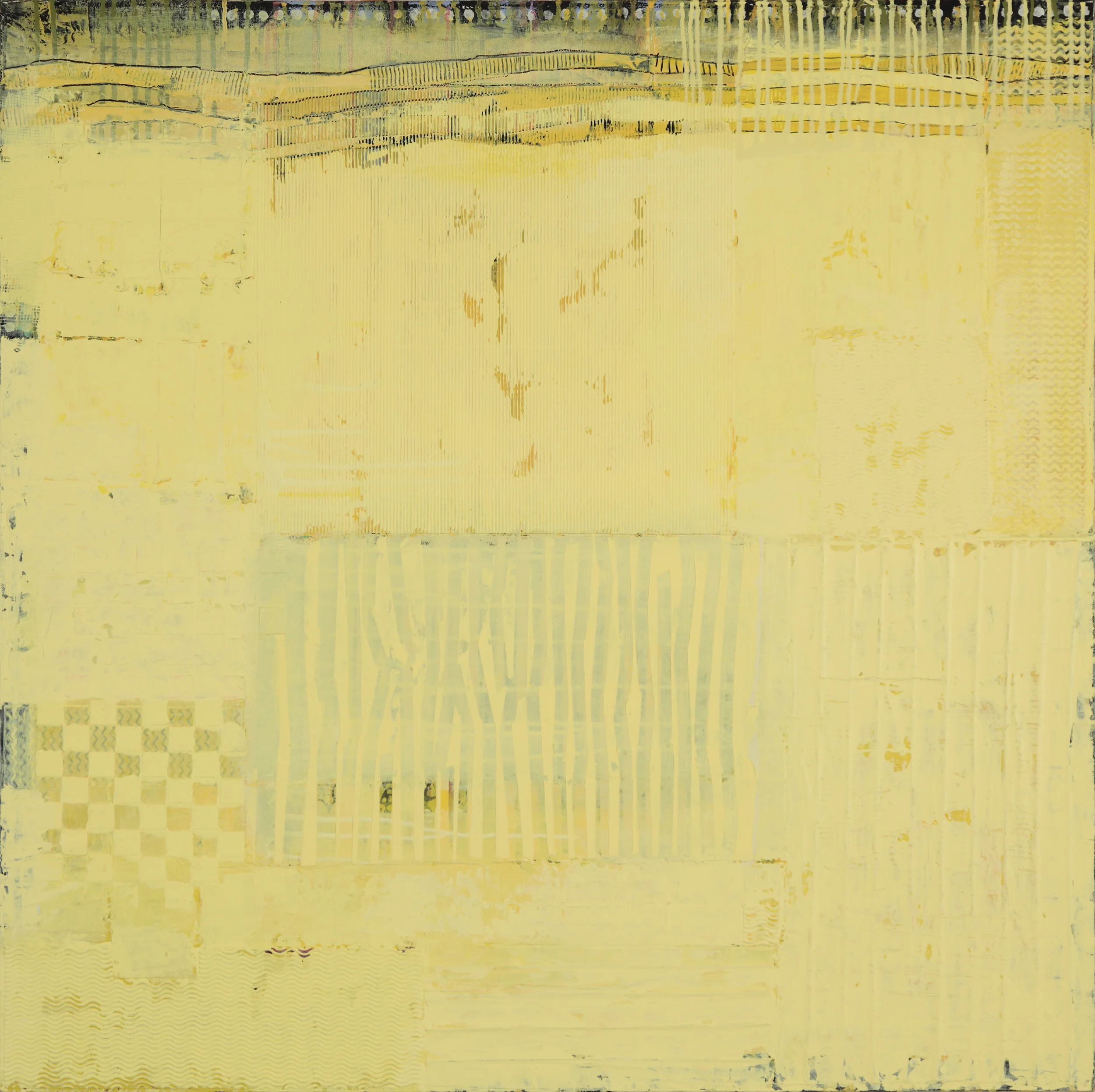 FRESH CREAMERY BUTTER ACRYLIC/MIXED MEDIA ON CANVAS 40" X 40"