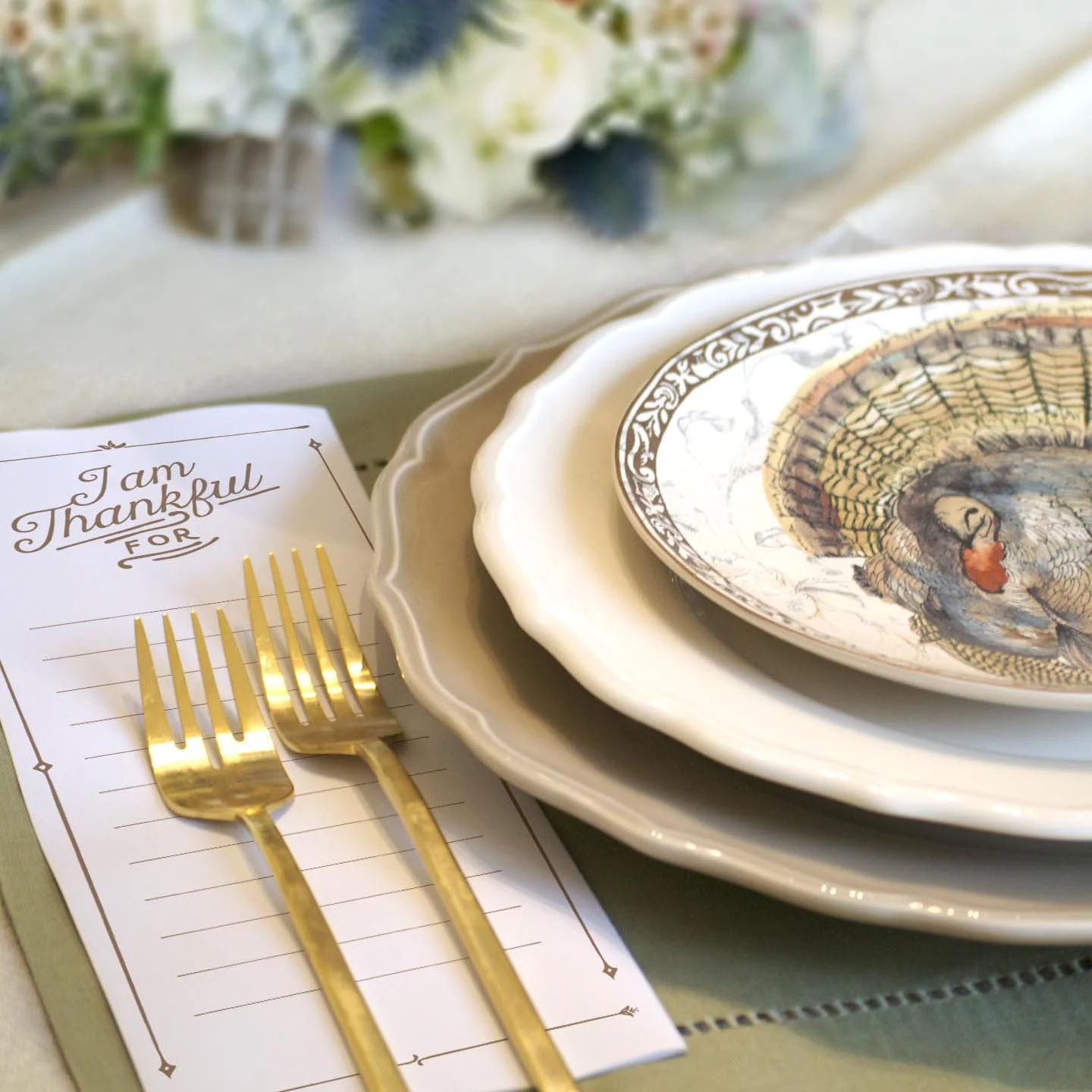Thanksgiving Tablesetting Printable