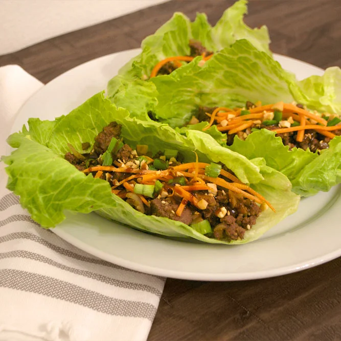 Healthy Asian Lettuce Wraps
