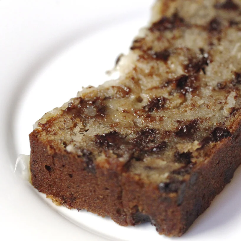 Coconut Chocolate Chip Banana Bread