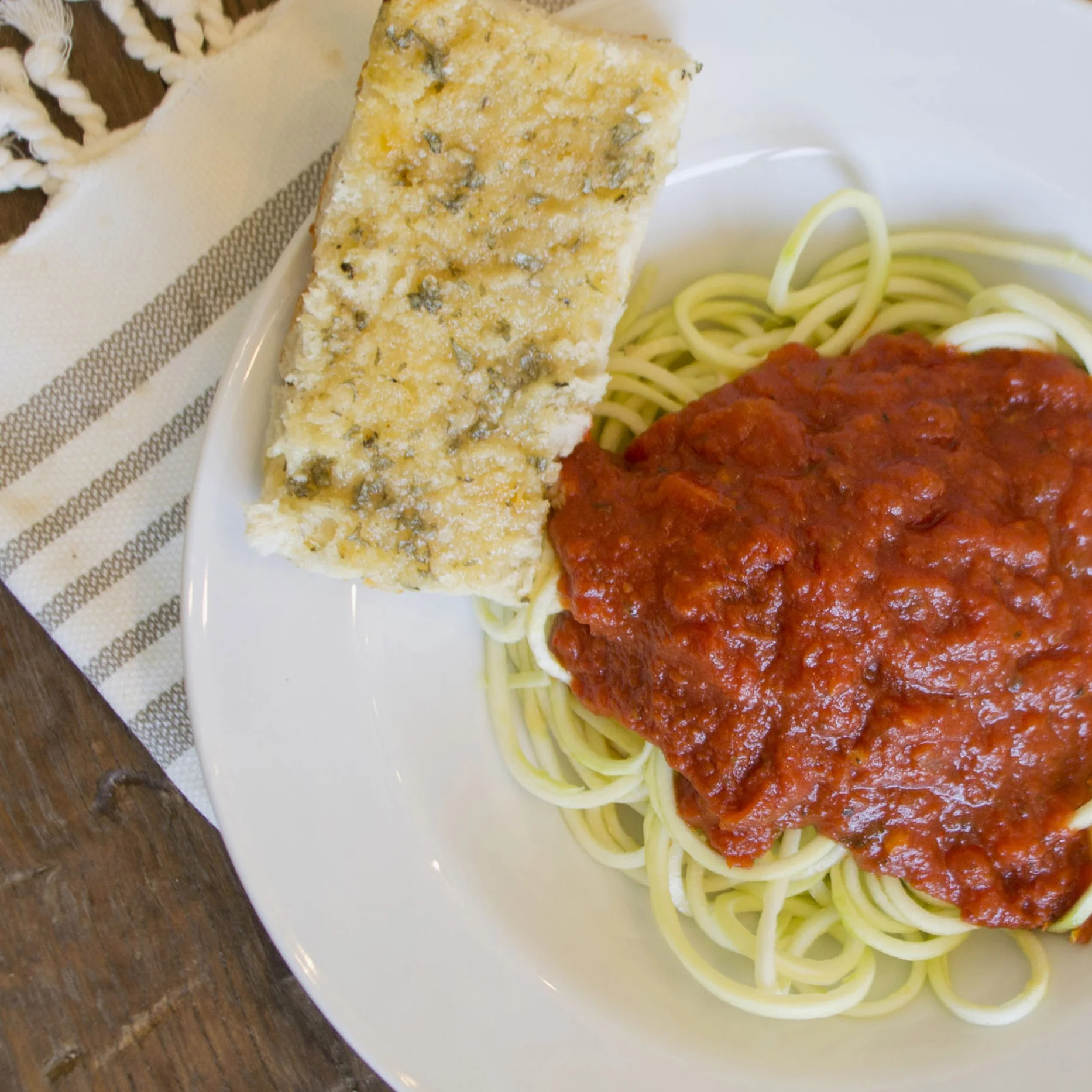 Zucchini Pasta with Mezzetta